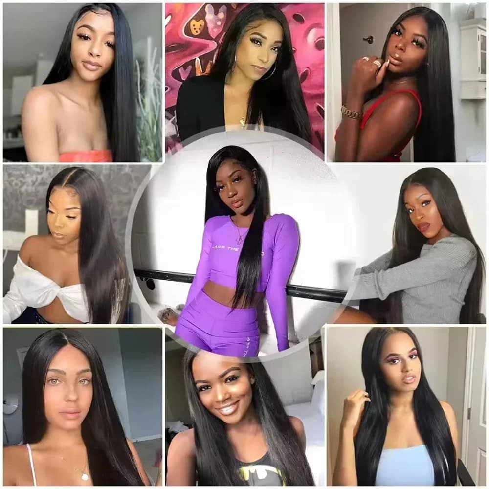 GleamHaze 34 Inch Straight Human Hair Bundles 16A thumbnail 6